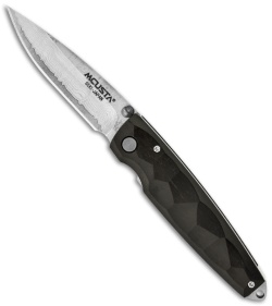 Mcusta Tsuchi Damascus Knife w/ African Ebony Wood Handle MC-79D
