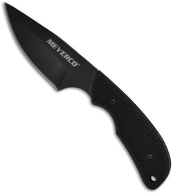 Meyerco Blackie Collins Law Dog Knife w/ Neck Sheath (2.25" Black Plain)