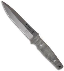 Meyerco Bob Terzuola CQB Military Fixed Blade Knife (5.75" Satin Serr)