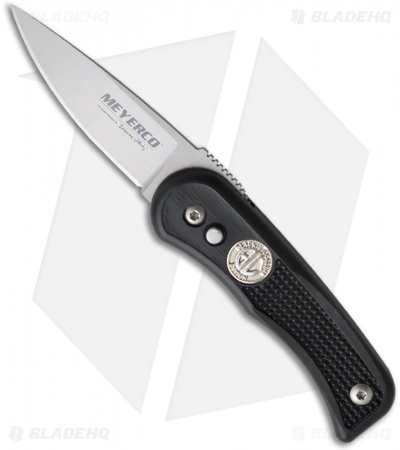 Meyerco Blackie Collins Freehand Automatic Knife Drop Point (2.5" Plain) USA