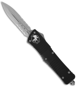 Microtech Combat Troodon OTF Knife D/E Dagger (3.8" Stonewash Serr) 142-11
