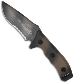 Microtech Currahee Fixed Blade Knife Tan Camo 102-17 (4.5" Serr) 02/2006