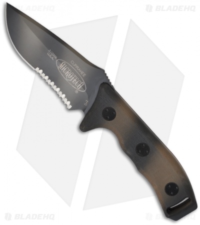 Microtech Currahee Fixed Blade Knife Tan Camo 102-17 (4.5" Serr) 02/2006