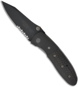 Microtech Lightfoot LCC D/A Automatic Knife Carbon Fiber (3.5" Black Serr) 12/02