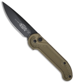 Microtech LUDT OD Green Tactical Automatic Knife (3.4" Black Plain) 135-1OD