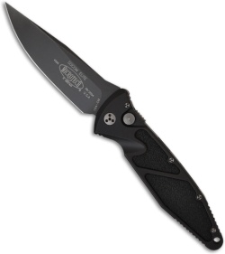 Rare Microtech Mini SOCOM Elite Automatic Knife (3.4" Black Plain)