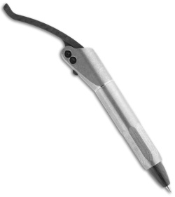 Microtech Marfione Custom Distressed Titanium Siphon Pen w/ Carbon Fiber