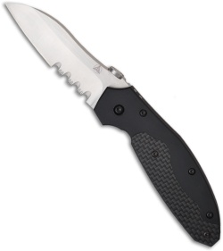 Nemesis Manx Folding Pocket Knife (3" Satin Serr) NK-15S
