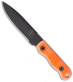 Ontario Ranger Shiv Fixed Blade Knife w/ Orange G10 Handle (4.5" Plain) 9411OM