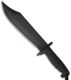 Ontario SPEC PLUS SP10 Marine Raider Bowie Knife (9.75" Black Plain) 8345