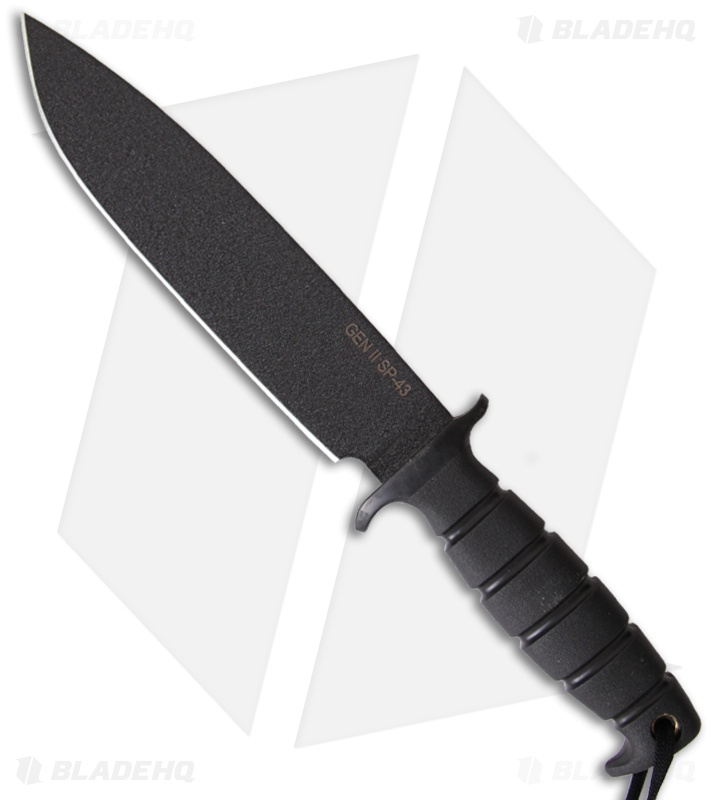 Ontario GEN II SP43 Knife Fixed Blade (8" Black Plain) 8543 Blade HQ