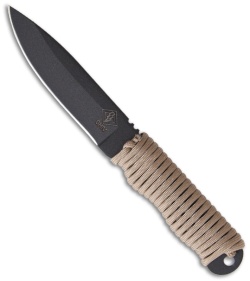 Ontario Ranger Shiv Fixed Blade Knife w/ Tan Cord Wrap (4.5" Plain) 9411TCH