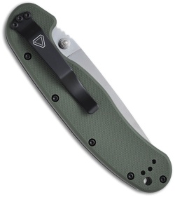Ontario RAT Model 1 Knife Folder OD Green Handle (3.625" Satin Plain) 8848OD