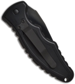 Asheville Steel Paragon PARA-8 Semper Fi Automatic Knife w/ USMC (3.5" Black)