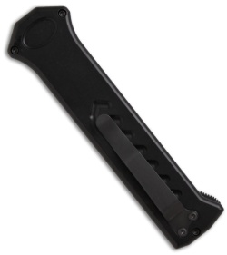 Asheville Steel Paragon Knives PARA-X OTF Knife Extreme Duty (3.5" Black Plain)