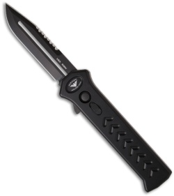 Asheville Steel Paragon Knives PARA-X OTF Knife Extreme Duty (3.5" Black Plain)