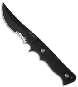 Protech Brend Combat Companion Knife Black Micarta (3.8" Black Serr) 2506