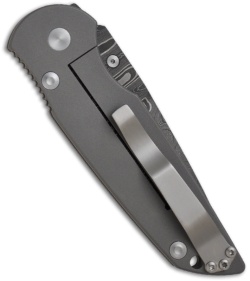 Protech Damascus TR-3 Manual Integrity Folder Frame-Lock Knife (3.5" Plain) 7701