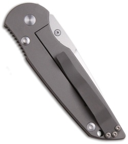 Protech TR-3 Manual Integrity Folder Frame-Lock Knife (3.5" Satin Serr) 7702