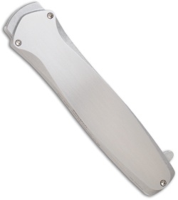 Protech Dark Angel Steel OTF Automatic Knife (3.7" Stonewash Plain) w/ Abalone