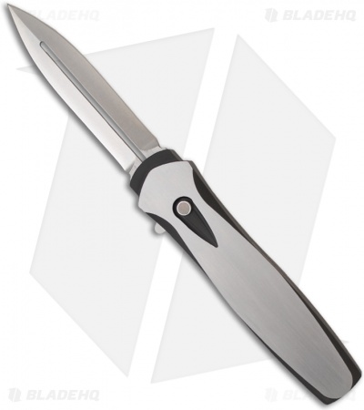 Protech Dark Angel Prototype Two-Tone Steel OTF Automatic Knife (3.7" Plain)