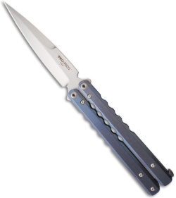 Protech Custom FlyFather Prototype Balisong Butterfly Knife (Purple Titanium)