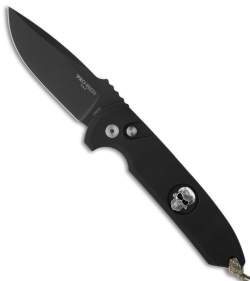 Protech Les George Prototype Rockeye Skull Automatic Knife (3.375" Plain)