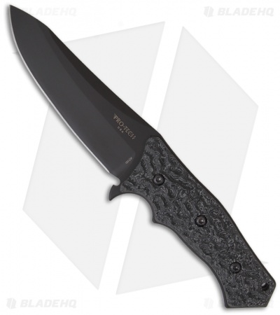 Protech Spindrift Knife Elishewitz Fixed Blade Black/Gray G10 (5.5" Black) SD4