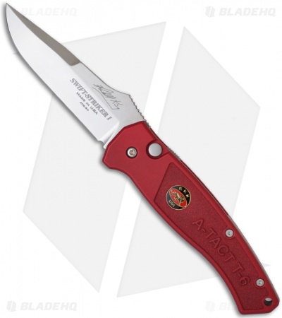 Randall King Knives Large Swift Striker I Red Automatic Knife (3.9" Polished)