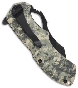 US Army MAGIC Assisted Opening Knife (3.4" Black Serr) ARMY8CS