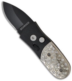 Schrade Knives California Issue Automatic Knife Bling (1.75" Black) SCALB-B