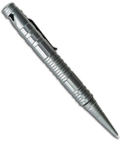 Schrade SCPEN4G Tactical Survival Pen w/ Fire Starter & Whistle (Gray)