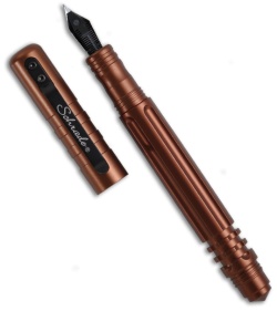 Schrade Tactical Pen & Defense Tool - Brown (Fountain & Rolling Ball) SCPEN3BR