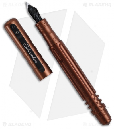 Schrade Tactical Pen & Defense Tool - Brown (Fountain & Rolling Ball) SCPEN3BR