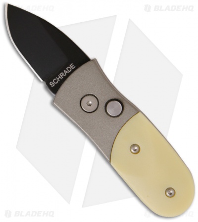 Schrade Gray Scaly California Issue Automatic Knife (1.75" Black Plain)