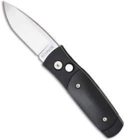 Schrade Black Smedy Automatic Knife (2.5" Polished Plain)