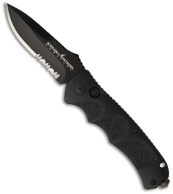 Schrade Extreme Survival Automatic Drop Point Knife (Black / SER) SC60BS