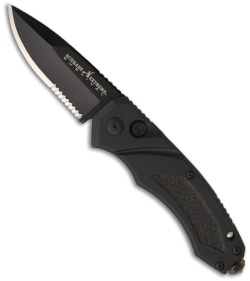 Schrade Extreme Survival Automatic Drop Point Knife (Black / SER) SC70BS
