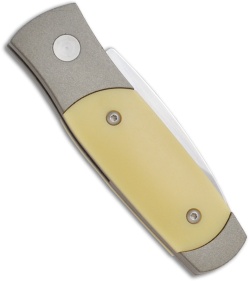 Schrade Smedy Automatic Knife w/ Sim Ivory (2.5" Polished Plain)