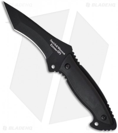 Smith & Wesson CKEXT-T Extreme Ops Knife Fixed Blade (4.5" Black Plain)