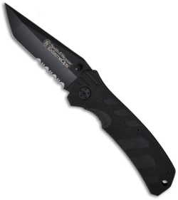 Smith & Wesson CKG109S Extreme Ops Folding Knife (3.2" Black Serr)