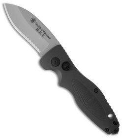 Smith & Wesson Medium Extreme Ops HRT Drop Point Knife (3" Serr) SW70S
