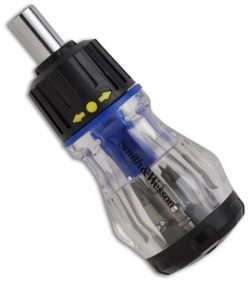 Smith & Wesson Ratcheting Stubby Screwdriver Bit Set Tool SW1061