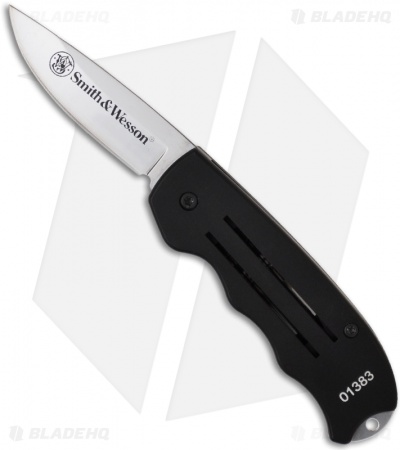 Smith & Wesson Twist Automatic Knife Drop Point Blade (2.5" Satin Plain) SW1300
