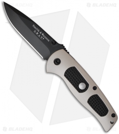 Smith & Wesson Medium S.W.A.T. Automatic Knife (3.25" Black Plain) SW4000GB