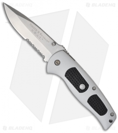 Smith & Wesson Large S.W.A.T. Automatic Knife (3.75" Satin Serr) SW3000
