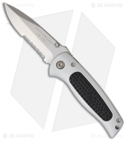 Smith & Wesson Baby S.W.A.T. Automatic Knife (2.6" Satin Serr) SW3001