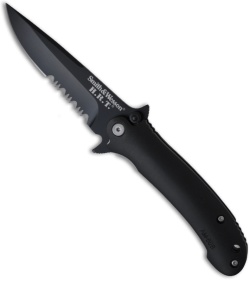 Smith & Wesson SWHRTMGBS Hostage Rescue Team Folding Knife (3.6" Black Serr)