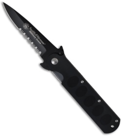 Smith & Wesson SWMIS Military Issue Folding Knife (3.3" Black Serr)