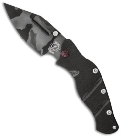 Sniper Bladeworks LPC Framelock Folder Black Knife (3.75" Camo Plain)